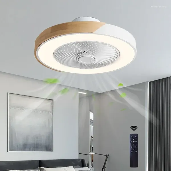 Luces LED de ventilador Hogar moderno de restaurante de dormitorio simple y invisible Mesa de comedor de vida