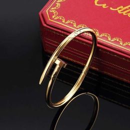 Fanatic Clou – bracelet à ongles classique pour hommes et femmes, plaqué or 18 carats, bijoux de couple, sans boîtes, Caro806