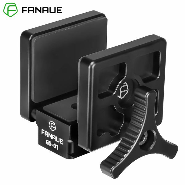 FANAUE GS-01 Adaptador de abrazadera para rifle de montaje en silla de montar para trípode de caza Placa QR Arca Swiss 240322