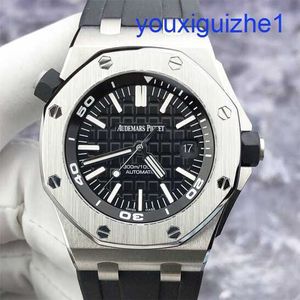 Regard de bracelet en fantaisie Royal Oak Offshore 15710ST METS Watch Black Face Date Deep Deep 300m 42mm Automatic Mechanical Watch