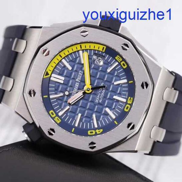 Fancy AP Wall Watch Royal Oak Offshore 42 mm de diámetro Precisión Decha de acero Pantalla mecánica automática Mensaje Sports Leisure Luxury Wimepiece