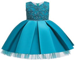 Fancy Baby Meisjes Pegeant Bloem Jurk Voor Meisjes Kant Backless Bruiloft Jurken Kinderen Prinses Jurk Kinderen Meisje Kleding6491187