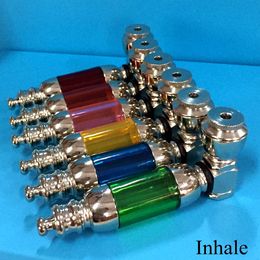 Envío desde EE. UU. Pipa para fumar Pipa para molinillo de tabaco flexible de metal acrílico de color elegante MP9