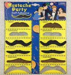 Déguisement moustache barbe Halloween noël Cosplay Costume scène poule nuit fête Pobooth moustaches fête vacances cadeau 2581878