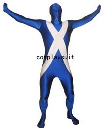 Fancy Engeland Schotland vlag Catsuit kostuums vol bodysuit jurk zentai tweede huidpak kostuum spandex jumpsuit