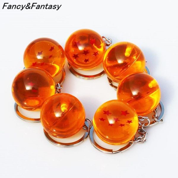 FancyFantasy Anime Goku Dragon Super Llavero 3D 1-7 Estrellas Cosplay Cadena de bolas de cristal Colección Juguete de regalo Llavero C19011001294F