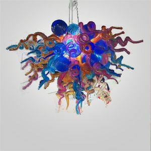Fantaisie moderne lustre coloré luxe Art plafonnier créatif suspendu Sprial suspension lampe décor à la maison luminaires
