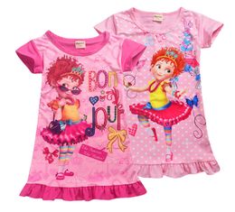 fantaisie nancy filles robes 412t bébé filles robes d'été 2 couleurs dessin animé imprimé enfants vêtements de marque SS911530609