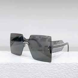 Fancy Hars Rimless Trending Products Fashion Sunglasses For Women Vintage Retro Brand Designer Woman UV400 Sun Glasses 240416