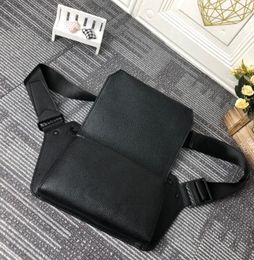 Fanny pack bag negro Aerogram Slingbag Diseñador Nuevo Piel de becerro granulada Bolso bandolera de cuero genuino billetera M59625 M57081 Mensaje para hombre W225w