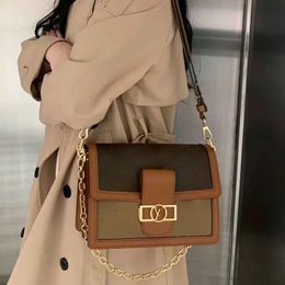 Lederen Designer Tas Dames Schoudertassen Luxe Crossbody Vriendinnen Cadeau Mode Handtassen Messenger Gouden Ketting Backpak