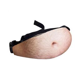 Fanny packs 3d ventre femme PU nouveauté hommes bière ventre taille sac voyage téléphone portable antivol sac de rangement sac de taille 220627