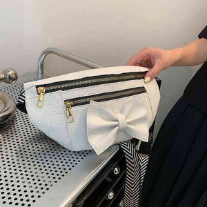 Fanny Packs Bow Decoratie Temperamenttas Zomer Buitenlandse stijl Single Schouder Messenger Bag Chest Bag Fashion 220627