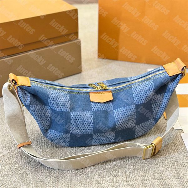 Fanny Packs Designer Femmes Homme Bum Sac De Luxe Denim Taille Ceinture Sacs Bandoulière Bumbag Hommes Mode Fannypack Toile Plaid Chestbag