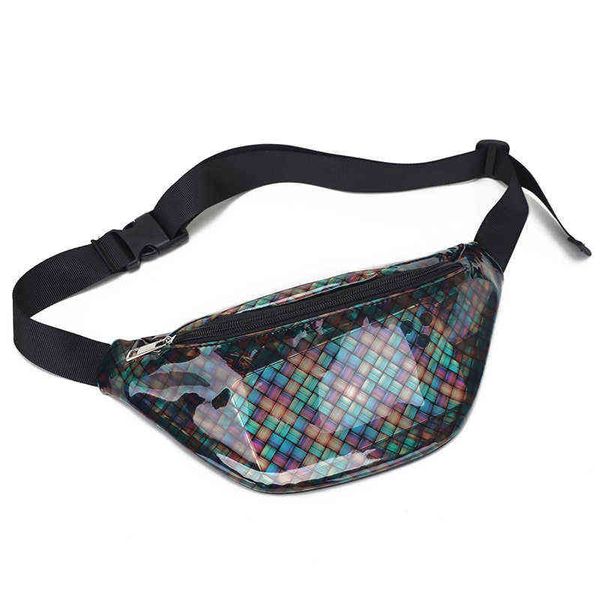 Fanny packs mode étanche taille sac Transparent Pvc hommes et femmes poitrine sac Simple Sports de plein air sac à main 220627