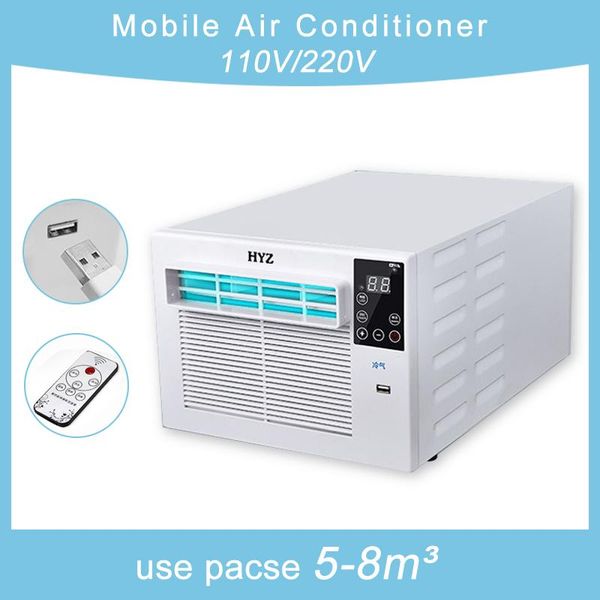 Fans 1100W climatiseur Mobile Portable petite moustiquaire ventilateur de climatisation panneau de commande LED avec télécommande 110V/220V