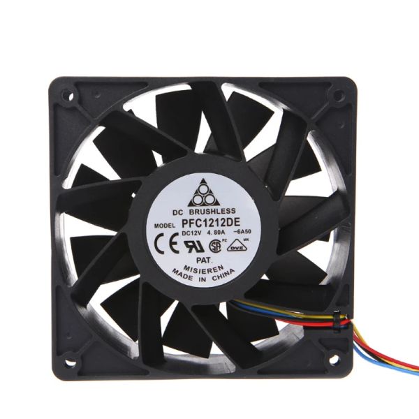 Fans 120x120x38mm Sin escobillas DC12V 4.8A 11Blade Ventilador de enfriamiento 12038 para Delta PFC1212DE