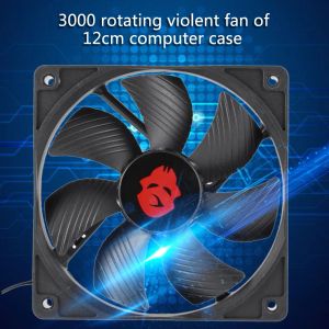 Fans 12 cm 3000 rpm ventilatorkoeling 12 V pc-behuizing Radiatorkoeler 120 mm groot 4-pins desktopchassis Werkstation Kast Heatsink Fan Serverventilatoren