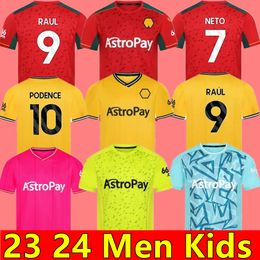 Fans 23 24 Home Soccer Jerseys Raul Semedo Neto Neves Trincao J Otto Podence Gibbs Hee Chan 2023 2024 Pleeps Football Shirts Men Kids Kit Uniform