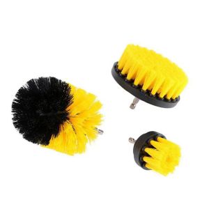 Ventilateurs 3/4 / 5pcs électriques à forte brosse à coulis Power Scrubber Cleaning Brush Kit pour la porte de douche / baignoire / cuisine / salle de bain Nettoyer outils