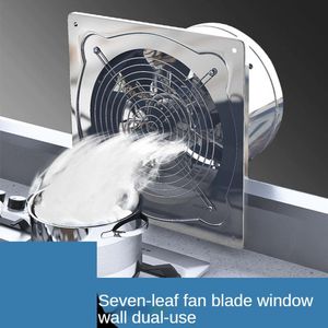 Fans 6/7/8inch inline extractor uitlaatventilator ventilatie pijp ventilator badkamer keuken wandraam roestvrijstalen zolder ventilator