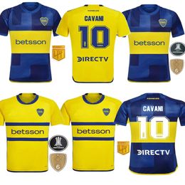 Fans CAVANI Boca Juniors Soccer Jerseys 2023 2024 BENEDETTO MARCOS ROJO CARLITOS TEVEZ BARCO MEDINA 20 21 22 23 24 FINAL Football Men Shirt