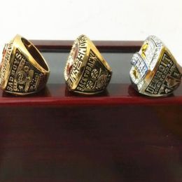 Collection des fans 2004 1990 1989 Anneaux de championnat Pistons Wolrd Champions de basket-ball Championship Ring Sport Souvenir FA2396