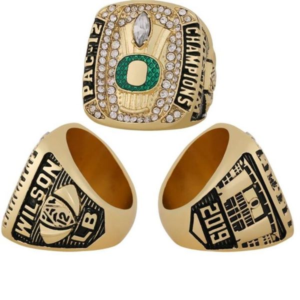 Fans'Collection 2019 Oregon Duck Ring Championnat Sport souvenir Fan Promotion Cadeau Whole264O