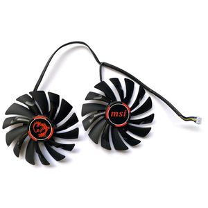 Fans Koelingen 2PCS PLD10010S12HH 4PIN COOLING FAN MSI R7 370 MSI-R7-370 GAMING VIDEO VGA CADE GRAKKEN FANSFANS CARD FANSFANS