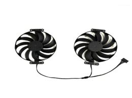 Fans Koelingen 2PCSSet GPU 95mm T129215SU 12V 050A RTX3070 RTX3060Ti Voor ASUS RTX 3070 3060 Ti DUAL OC Grafische Kaart Fan7254457