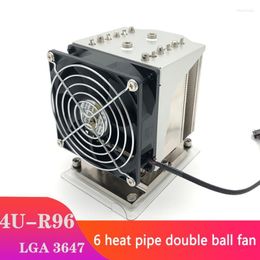 Ventilateurs refroidissements 4U-R96 6 caloduc serveur radiateur hôte de bureau ventilateur silencieux Rectangle Initiative refroidisseur de processeur pour LGA3647Fans