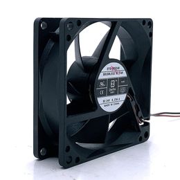 Fans Koelingen 80mm 24V Koelventilator EFS-08E24D DWPH 80 25mm DC24V 0.25A 2 Draden DC Case 8cm Sever-omvormer Fanfans