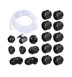 Fans Koelingen Azieru Fitting Kit Gebruik zachte pijp handcompressie Connector Joint slangbuisschakelaar Water Koeling Accessoires9284578