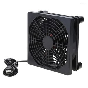 Fans Koelingen Computer 5V USB-aangedreven pc-router Hoge stille koelventilator voor behuizing Drop Delivery Computers Netwerkcomponenten Ot45T