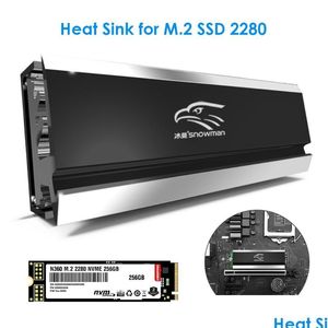 Fans Koelingen Fans Coolings M.2 SSD Heatsink Cooler 2280 Solid State Hard Disk Radiator M2 Ngff Pci-E Nvme Aluminium Dubbelzijdig Coo Dhsm5