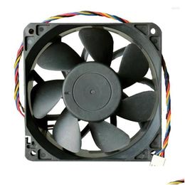 Ventilateurs Refroidissements Ventilateurs Refroidissements Qfr1212Ghe 12V 2.7A 12038 12Cm Carte graphique Mining Volume d'air élevé Fanfans violents Drop Delivery Comput Dhj7A