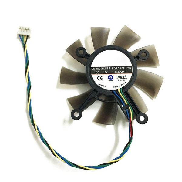 Fans Refrigeraciones FD8015U12S DC12V 0.5AMP 4PIN Ventilador refrigerador para ASUS GTX 560 GTX550Ti HD7850 Tarjeta de video gráfica FansFans