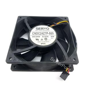 Refrigeración de ventiladores para 12CM 12038 CNDC24Z7P-069 24V 0.37A 9W Ventilador inversor 120 38mmFans