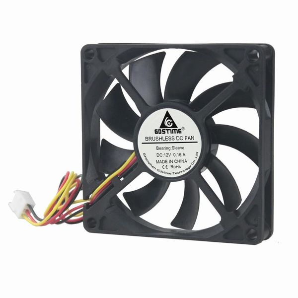 Ventilateurs Refroidissements Gdstime 2 pièces 12V 80mm 15mm 3Pin 8cm Refroidisseur de moteur CPU DC Ventilateur de refroidissement sans balais X 8015Fans