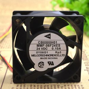 Fans Koelingen MR-J3 CB0500H01 MMF-06F24ES-RP3 6025 DC24V 0.10A 3WIRE SERVER SERVER KOEL VAN KOELING 60X60X25MMFANS