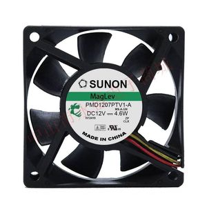 Fans Koelingen Origineel 7025 PMD1207PTV1-A 12V 4.6W 7cm 4-draads PWM CPU Chassis High Air Volume Cooling Fanfans