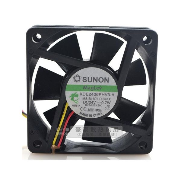 Fans Refrigeraciones Original KDE2406PHV3-A 24V 0.7W 6015 6CM Ventilador de enfriamiento inversor silencioso de 3 cables Fans