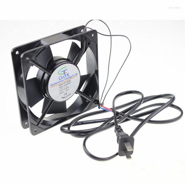 Ventiladores Refrigeración Pieza 120x120x25mm Enfriador de flujo axial 12cm 120MM 220V 240v 2 pines con enchufe Ventiladores de refrigeración de CA