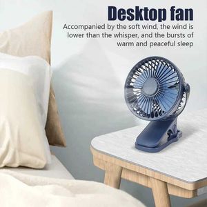 Fans Creative Mini Clip Fan Mute Portable Desktop Home Dorm Stroller voor oplaadbare USB High Wind Three Speed ​​Blower Student Deskto