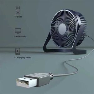 Fans Desktop Large Wind USB Small Fan Home Office Student Dormitory Desk Fan Mini Silent Electric Fan Persoonlijke tafel Fan voor Home