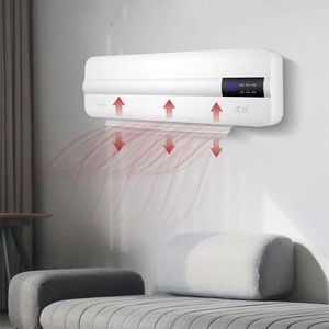 Fans Energiebesparende wandgemonteerde airconditioner Draagbare verwarming Fan Home Timing Gratis installatie Afstandsbediening Wifi-thermostaat