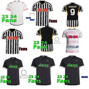 Fans Maillot de football 23 24 à domicile 3ème JUvEntUs MILIK DI MARIA VLAHOVIC KEAN POGBA CHIESA McKENNIE LOCATELLI maillot de football 2023 2024 Kit hommes unifor