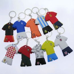 Fans cadeau voetbal nationale team kleding sleutelhanger hanger