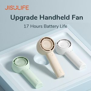 Fans JISULIFE 2022 Mini draagbare ventilator Draagbare oplaadbare bladloze turbo Ultrastille draagbare studentenventilator