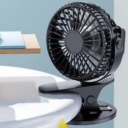 Ventilateurs Nouvelle offre spéciale USB pince Rechargeable ventilateur de bureau/table Mini ventilateur à pince Portable ventilateur rotatif à 360 degrés avec ventilateur refroidisseur d'air